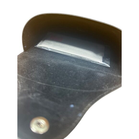 Ray-Ban Black Leather Sunglasses Case With Snap Closure - Picture 3 of 5